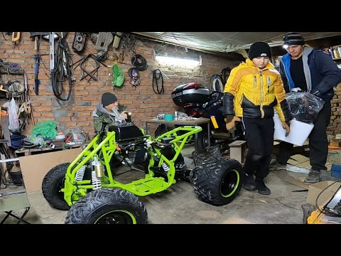 Видео: Сборка квадрика TAO(YACOTA)Тайфун 250cc. 1 ЧАСТЬ.
