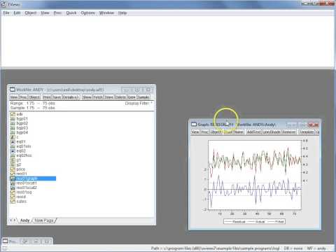 Видео: тестируем остатки на гетероскедастичность в EViews