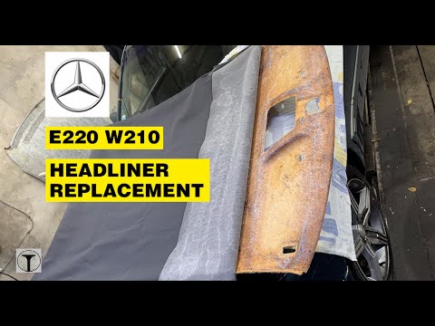 Видео: Замена обивки потолка на Mercedes-Benz E220d W210