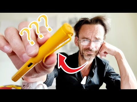 Видео: Драматическая встреча.  Новая перьевая ручка Lamy Safari F Mango.