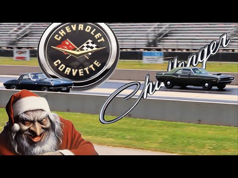 Видео: Dodge Challenger TA 1970 года против Corvette Big Block 1965 года — гонка Stock Drag Race
