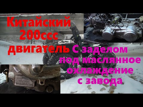Видео: 200 кубов китайский заводской двигатель 163QML с маслянным охлаждением ч1
