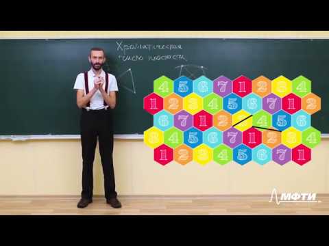 Видео: Математика для всех. Алексей Савватеев. Лекция 5.8. Хроматическое число плоскости
