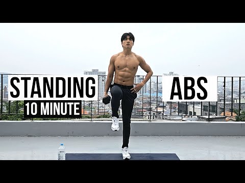 Видео: 10-минутная тренировка пресса стоя (высокоинтенсивная сила) | 10 Minute Standing Abs Workout