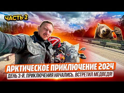 Видео: Мотопутешествие "Арктическое приключение 2024". Дорога до Усинска