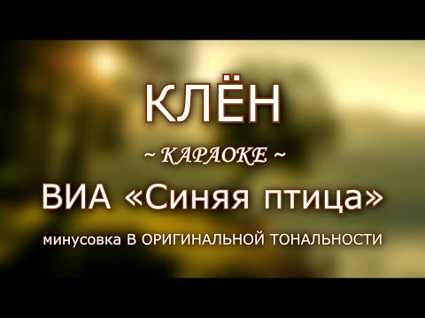 Видео: Клён ~ КАРАОКЕ ~ ВИА "Синяя птица" [там, где клён шумит...]
