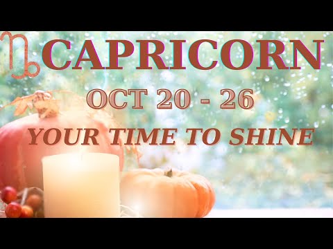 Видео: ♑ КОЗЕРОГ | 20–26 ОКТЯБРЯ | ✨ Ваше время сиять 🌙 Верьте в невозможное✨