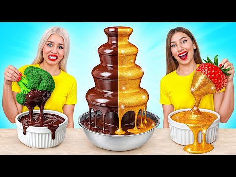 Видео: Шоколадный Фонтан Челлендж | Потрясающие Кухонные Лайфхаки от Super Hyper DO
