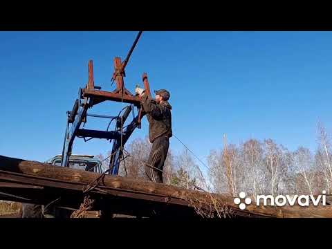 Видео: универсальная тракторная телега))))