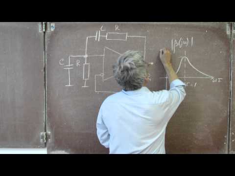 Видео: Лекция 77. Генератор гармонических колебани на основе цепочки Вина