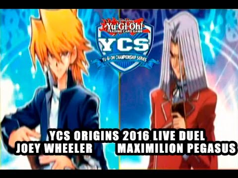 Видео: YCS Origins 18–19 июня 2016 г. — дуэль в прямом эфире — Джоуи Уилер против Максимилиона Пегаса