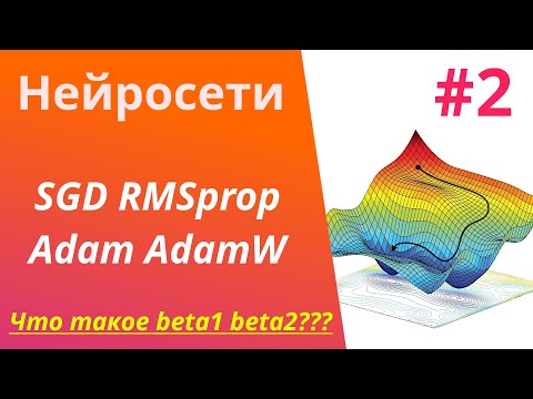 Видео: Нейросети | Урок #2 | Оптимизаторы. Что такое beta1 beta2? SGD RMSprop Adam AdamW