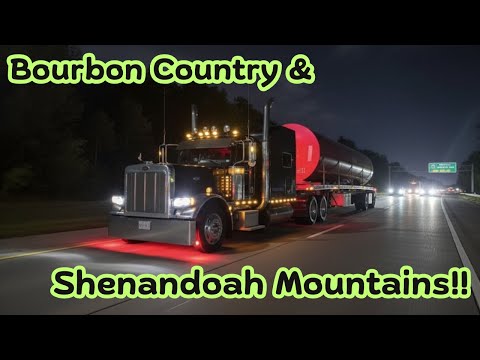 Видео: Перевозка 16 000-галлонного бензобака из Кентукки в Вирджинию на моём Peterbilt 379X