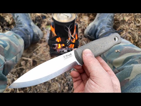Видео: Нож T-Wood бушкрафт, Victorinox, пила, минимум снаряжения, лес, горы.