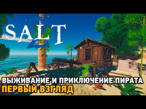 Видео: Salt 2: Shores of Gold # Выживание и приключение пирата ( первый взгляд )