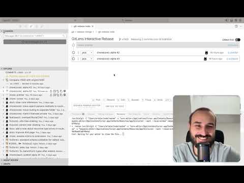 Видео: Интерактивный ребейз в git и vscode