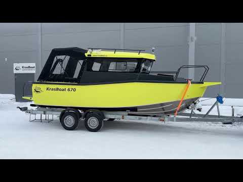 Видео: самый ЯДОВИТЫЙ катер на воде KrasBoat 670 HT !!! Цена менее 2 млн руб