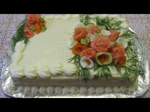Видео: ЗАКУСОЧНЫЙ РЫБНЫЙ ТОРТ ! БЫСТРО И ПРОСТО !