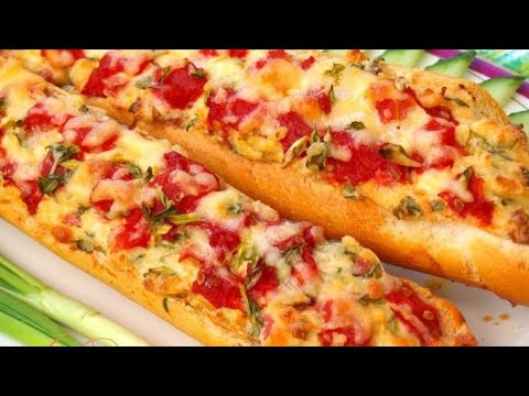 Видео: Не думал,что будет так вкусно /Запечённый Багет с грибами сыром и.../Baked baguette with cheese