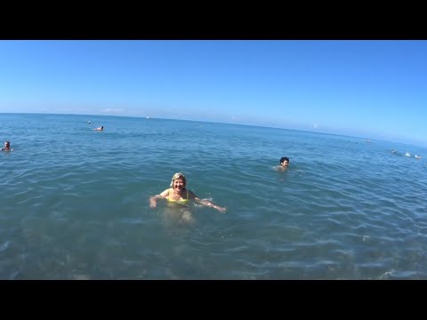 Видео: Отдых в Адлере,Сириус 2024/Пляж "Арфа"/Температура моря/Столовая  "Кориандр"/Купила наряд на море☺️