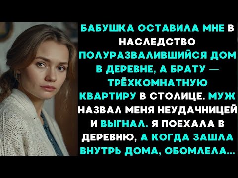 Видео: Бабушка оставила мне в наследство развалившийся дом в деревне, но когда зашла внутрь дома, обомлела