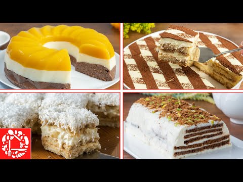 Видео: Именно Их Я Искала! 4 Торта Без Выпечки и Желатина на Новогодний Праздничный Стол