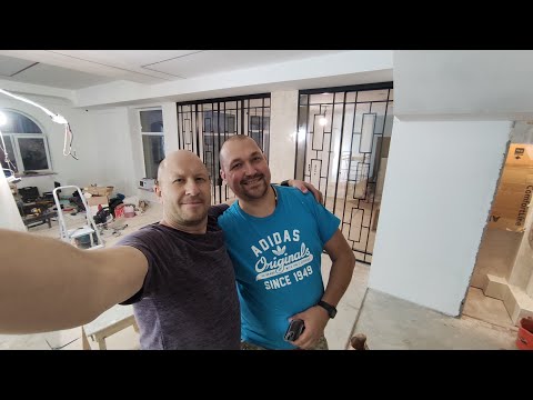 Видео: Перегородки Миксал и металлическая дверь Интекрон с электронным замком.