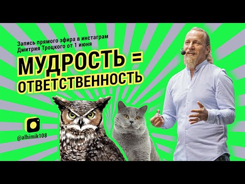 Видео: МУДРОСТЬ = ОТВЕТСТВЕННОСТЬ