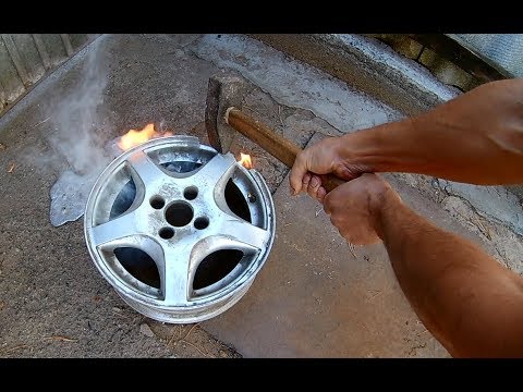 Видео: Расплавил автомобильный диск