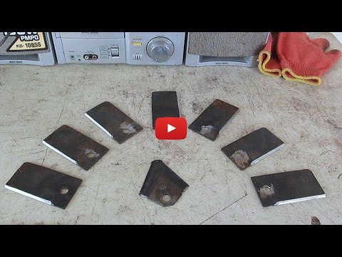 Видео: Ножи для косилки из Джон Дира