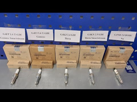 Видео: Иридиевые свечи зажигания для современных двигателей G4FJ/G4FP/G4KJ/G4KN/G4NH холдинга KIA/Hyundai.