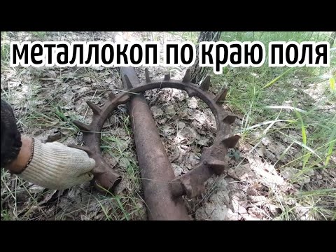 Видео: Край поля копаю габаритное жележо