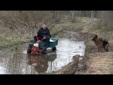 Видео: Мотоблок внедорожник, полевые испытания. Исправил ошибку зазоров клапанов MRL МТЗ Weima WM188F 13л/с