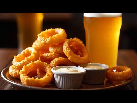 Видео: 🔥 Хрустящие сырные луковые кольца — попробуй и забудь про чипсы! Cheesy onion rings! #луковыекольца
