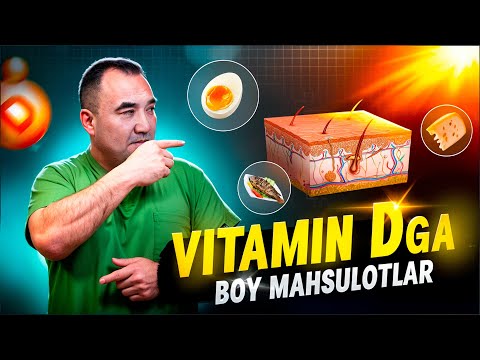 Видео: Organizmda Vitamin D ning roli / Организмда Витамин Д нинг роли