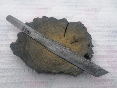 Видео: Японский нож Танто |Шаг 1,изготовление ножа из напильника.