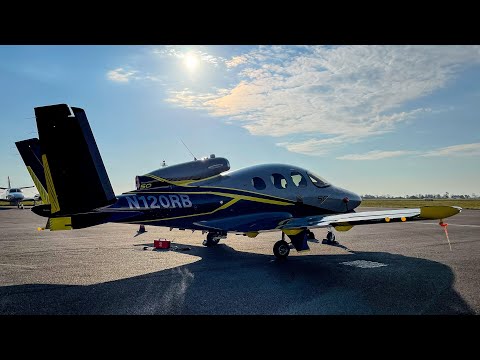 Видео: Cirrus SF50: полный полёт | ППП Тервестон — Крэнфилд | Заход на посадку по RNP