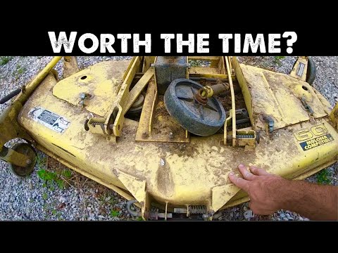 Видео: Ремонт и продажа деки газонокосилки John Deere