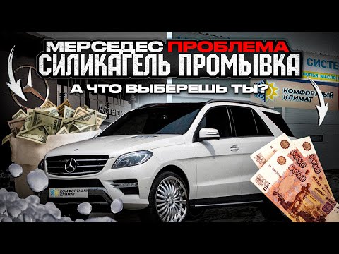 Видео: МЕРСЕДЕС комплексная промывка от СИЛИКАГЕЛЯ ML GL GLE 166 167 с ГАРАНТИЕЙ! СИЛИКАГЕЛЬ Mercedes