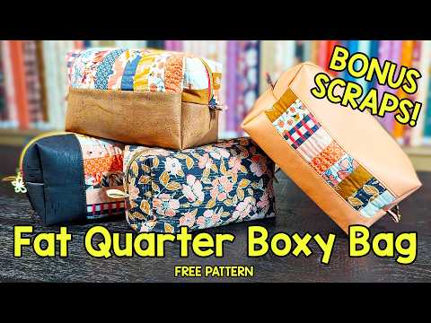 Видео: Хватит тратить ткань! Я сшила знаменитую квадратную сумку из двух четвертаков ткани без каких-либ...