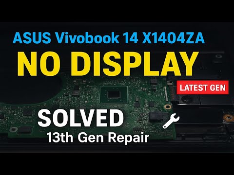 Видео: ASUS Vivobook 14 X1404ZA i5 13-го поколения | Проблема с отсутствием дисплея решена | Ремонт ноут...