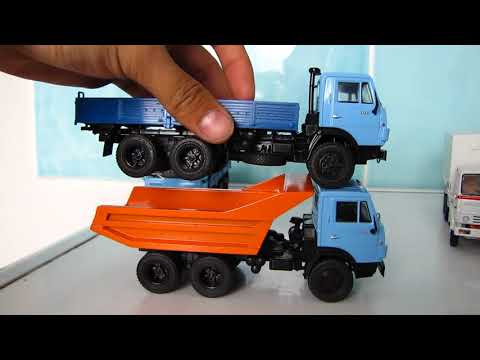 Видео: Масштабная модель грузовика КАМАЗ-5320 Dea в масштабе 1:43