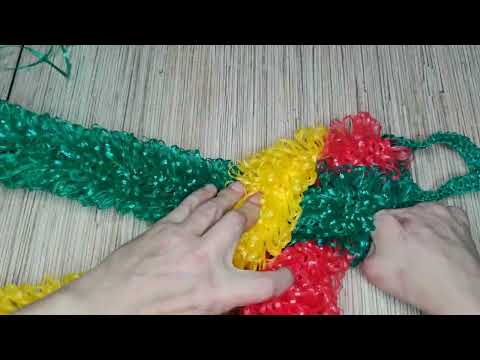 Видео: Мочалка косичкой