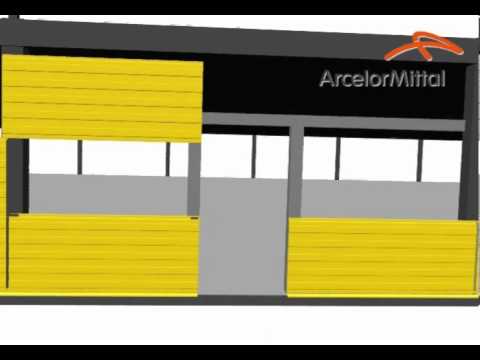 Видео: ArcelorMittal - сборка сендвич-панелей