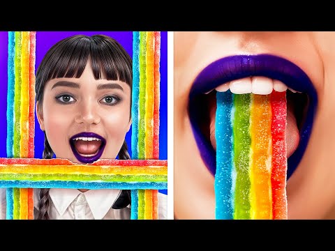 Видео: Как пронести сладости в кинотеатр мимо Уэнсдей Аддамс! Wednesday Addams!
