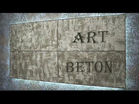 Видео: ART BETON из обычных материалов декоративная штукатурка в стиле LOFT