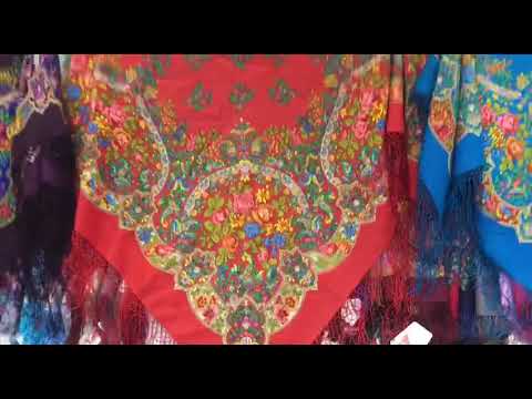 Видео: Скидки! Элитная шаль шерсть 148/148 «Медальоны» Сухаревская Татьяна