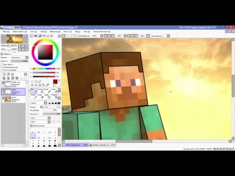 Видео: Как создать арт с помощью программы Paint Tool Sai и некоторые функции программы Paint Tool Sai