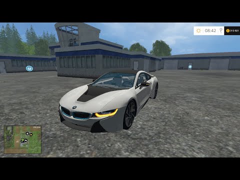 Видео: Мод автомобиля BMW i8 для Farming Simulator 2015