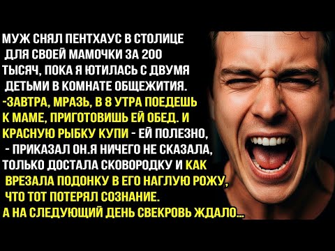 Видео: Завтра, мразь, в 8 утра поедешь к маме, приготовишь ей обед.И красную рыбку купи — приказал муж